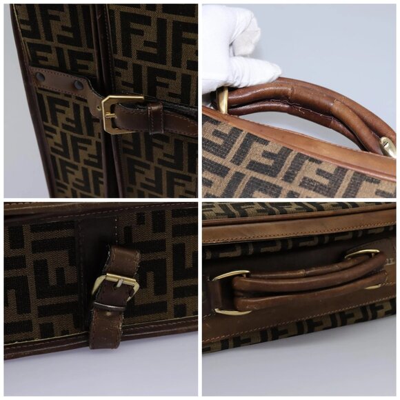 FENDI Zucca Canvas Garment Cover Brown Auth fm4432 - Picture 15 of 16